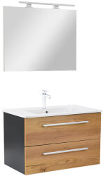 Leziter Mobilier complet de baie Vario Clam 80 antracit-stejar (Vario069-k)