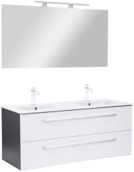 Leziter Mobilier complet de baie Vario Clam 120 antracit-alb (Vario139-k)