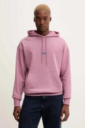 HUGO Blue pamut melegítőfelső rózsaszín, kapucnis, 50522374 - rózsaszín XS