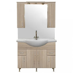 Leziter Mobilier complet de baie Bianca Plus 105, culoare stejar sonoma (B105STST)
