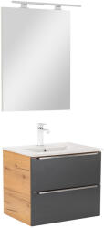 Leziter Mobilier complet de baie Vario Trim 60 stejar-antracit (Vario017-k)