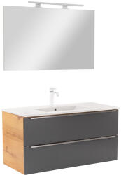 Leziter Mobilier complet de baie Vario Trim 100 stejar-antracit (Vario089-k)