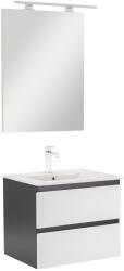 Leziter Mobilier complet de baie Vario Forte 60 antracit-alb (Vario004-k)