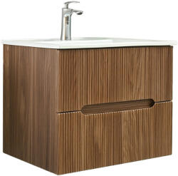 Leziter Mască de baie Trent 60 cu chiuvetă ceramică, 2 sertare, stejar apus de soare (TRENT60ASST)