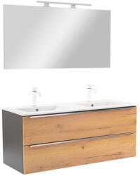 Leziter Mobilier complet de baie Vario Trim 120 antracit-stejar (Vario123-k)