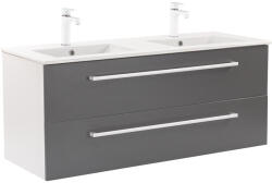 Leziter Dulap inferior Vario Clam 120 cu lavoar alb-antracit (Vario137)