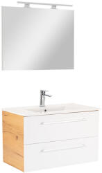 Leziter Mobilier complet de baie Vario Clam 80 stejar-alb (Vario070-k)