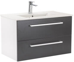 Leziter Dulap inferior Vario Clam 80 cu lavoar alb-antracit (Vario065)