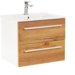 Leziter Dulap inferior Vario Clam 60 cu lavoar, stejar alb (Vario030)