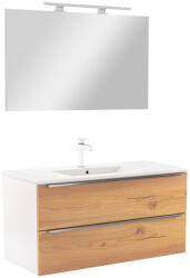 Leziter Mobilier complet de baie Vario Trim 100, stejar alb (Vario084-k)