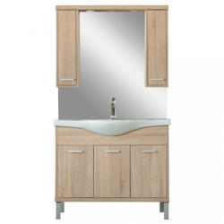 Leziter Mobilier complet de baie Nerva 105, stejar Sonoma (NERVA105STST)