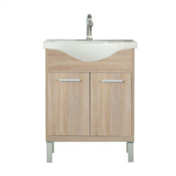 Leziter Dulap inferior Nerva 65 cm cu lavoar, stejar Sonoma (MS65A2ASTST)