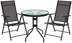 Leziter Set mobilier de grădină Arvin Balcon negru (51186_YLFC-012S_2)