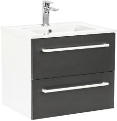 Leziter Dulap inferior Vario Clam 60 cu lavoar alb-antracit (Vario029)