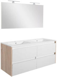 Leziter Porto Prime 120 complet stejar sonoma alb (POPR120STF)