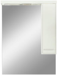 Leziter Dulap suspendat Nerva 75 cm cu oglindă, alb (MS75FKZF)