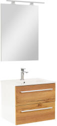 Leziter Mobilier complet de baie Vario Clam 60, stejar alb (Vario030-k)