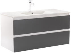 Leziter Dulap inferior Vario Forte 100 cu lavoar alb-antracit (Vario074)