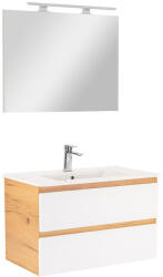 Leziter Mobilier complet de baie Vario Forte 80 stejar-alb (Vario043-k)
