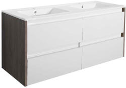 Leziter Dulap de bază Porto 120 cu lavoar rauna alb-ulm (PO120ARSF)