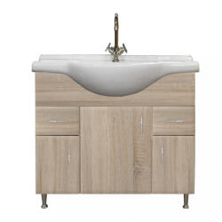 Leziter Dulap inferior Bianca Plus 85 cu lavoar, culoare stejar sonoma (B85ASTST)