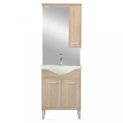 Leziter Mobilier complet de baie Nerva 65, stejar Sonoma (NERVA65STST)