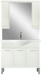 Leziter Mobilier complet de baie Nerva 105 alb (NERVA105F)