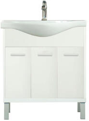 Leziter Dulap inferior Nerva 75 cm cu lavoar, alb (MS75A3AF)