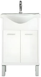Leziter Dulap inferior Nerva 55 cm cu lavoar alb (MS55A2AF)