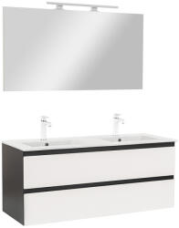 Leziter Mobilier complet de baie Vario Forte 120 antracit-alb (Vario112-k)