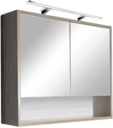 Leziter Dulap superior cu oglindă Luna 80, stejar Sonoma (LUNA80FSTST)