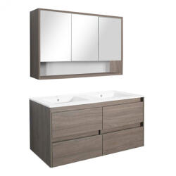 Leziter Mobilier complet de baie Porto 120 în culoarea ulmului Rauna (PO120RSZRSZ)