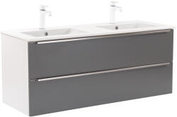 Leziter Dulap de bază Vario Trim 120 cu chiuvetă alb-antracit (Vario119)