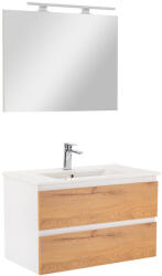 Leziter Mobilier complet de baie Vario Forte 80, stejar alb (Vario039-k)