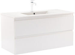 Leziter Dulap inferior Vario Forte 100 cu lavoar alb-alb (Vario073)