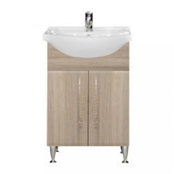 Leziter Dulap inferior Bianca Plus 55 cu lavoar, culoare stejar sonoma (B55ASTST)