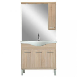 Leziter Mobilier complet de baie Nerva 85, stejar Sonoma (NERVA85STST)