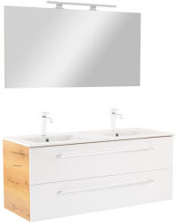 Leziter Mobilier complet de baie Vario Clam 120 stejar-alb (Vario142-k)