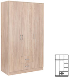 Leziter Dulap Miami 120x205 cm stejar sonoma-stejar sonoma (LMGSZ120STST) Garderoba