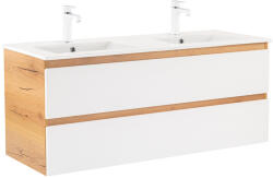 Leziter Dulap inferior Vario Forte 120 cu lavoar stejar-alb (Vario115)