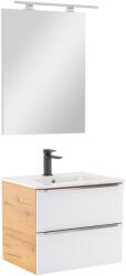 Leziter Mobilier complet de baie Vario Trim 60 stejar-alb (Vario016-k)