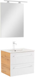 Leziter Mobilier complet de baie Vario Clam 60 stejar-alb (Vario034-k)