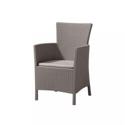 Keter Scaun de grădină Iowa, culoare cappuccino, cu pernă nisip (215519)
