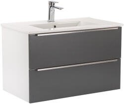 Leziter Dulap inferior Vario Trim 80 cu lavoar alb-antracit (Vario047)