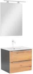 Leziter Mobilier complet de baie Vario Trim 60 antracit-stejar (Vario015-k)