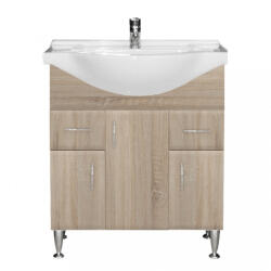 Leziter Dulap inferior Bianca Plus 75 cu lavoar, culoare stejar sonoma (B75ASTST)