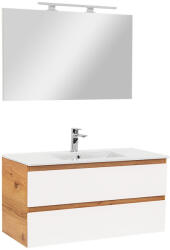 Leziter Mobilier complet de baie Vario Forte 100 stejar-alb (Vario079-k)