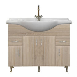 Leziter Dulap inferior Bianca Plus 105 cu lavoar, culoare stejar sonoma (B105ASTST)