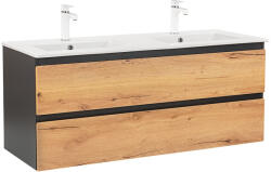 Leziter Dulap inferior Vario Forte 120 cu lavoar antracit-stejar (Vario114)