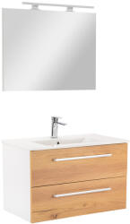 Leziter Mobilier complet de baie Vario Clam 80, stejar alb (Vario066-k)